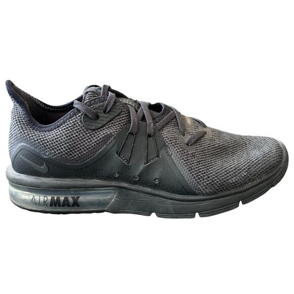 NIKE Air Max Sequent 3 Running Shoe Sneaker in Black Anthracite SZ 8 - Picture 1 of 9